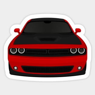 Challenger Red + Black Sticker